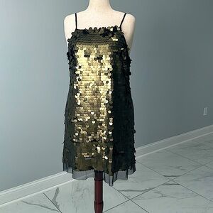 Banana Republic - Gold Sequin Dress.